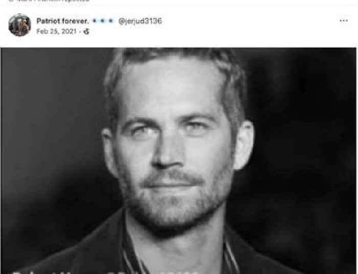 GOP Candidate For Arizona Sec. of State Shared Post Suggesting Clintons Murdered Paul Walker