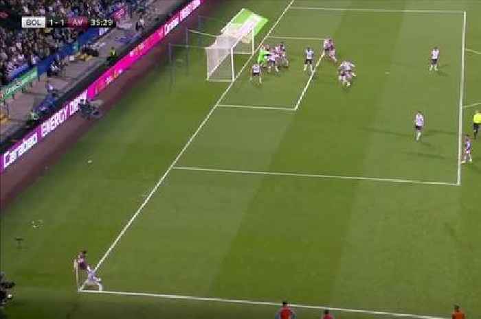 Aston Villa ace Douglas Luiz's super successful trick from corners has been spotted
