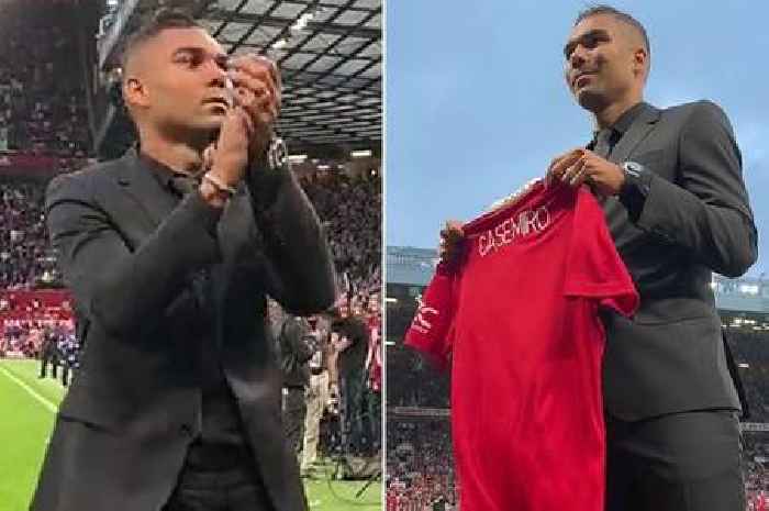 Man Utd fans spot club 'changing audio of fans' on video of Casemiro's unveiling