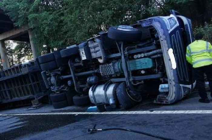 Bank Holiday M5 M6 traffic live blog: Spaghetti Junction lorry crash causing long delays