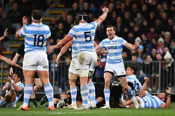 New Zealand beaten by Argentina at home as historic defeat rocks All Blacks