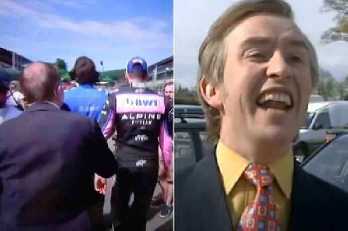 Martin Brundle channels inner Alan Partridge as he chases F1 driver during grid walk