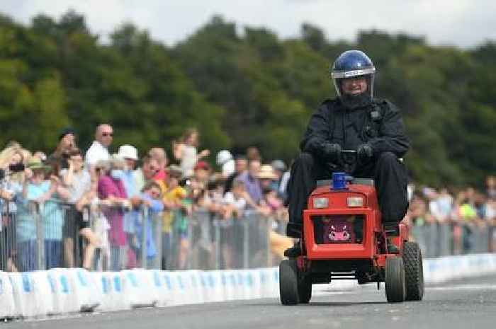 Newmarket Soapbox Derby: Harry Potter and Marty McFly take to the track in hilarious contraptions for Soapbox Derby