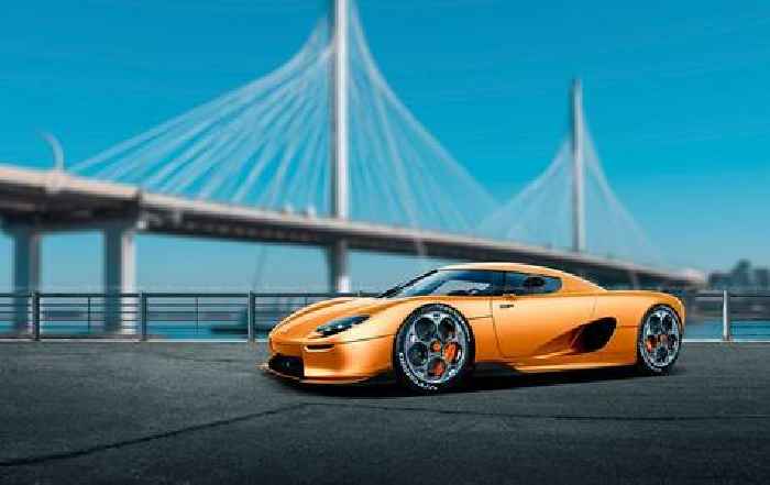 1,366-HP Koenigsegg CC850 Looks Peachy While Enjoying a Virtual Day Out in Town