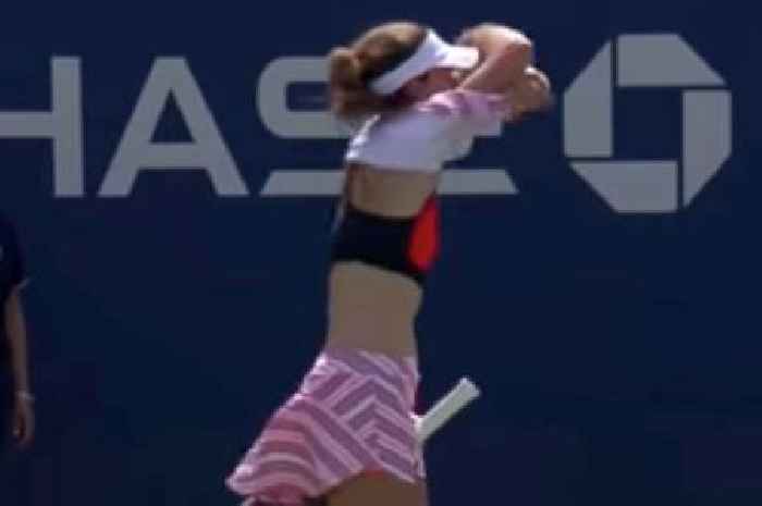 Emma Raducanu's conqueror received warning after flashing her bra at US Open