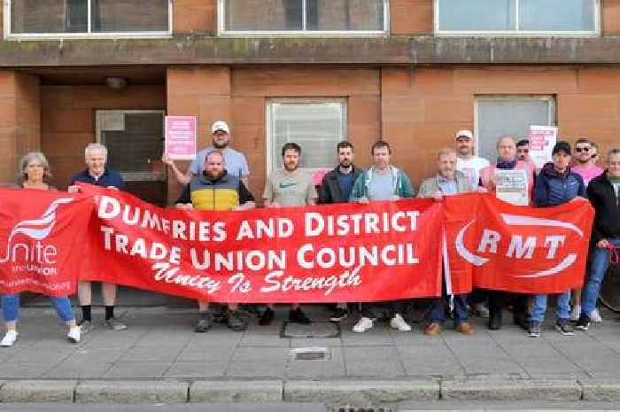 Dumfries and Galloway Royal Mail and telecommunications workers go on strike