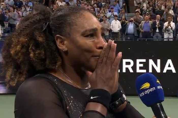 Serena Williams breaks down crying as tennis legend's career ends at US Open