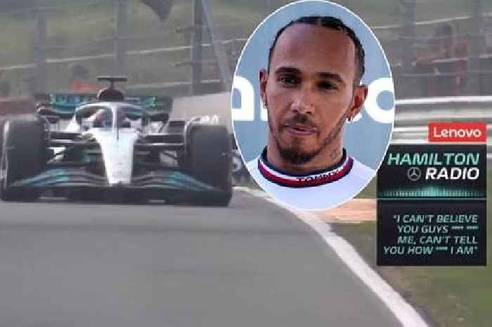 'P****d' Lewis Hamilton tells Mercedes 'I can't believe you screwed me' in radio rant