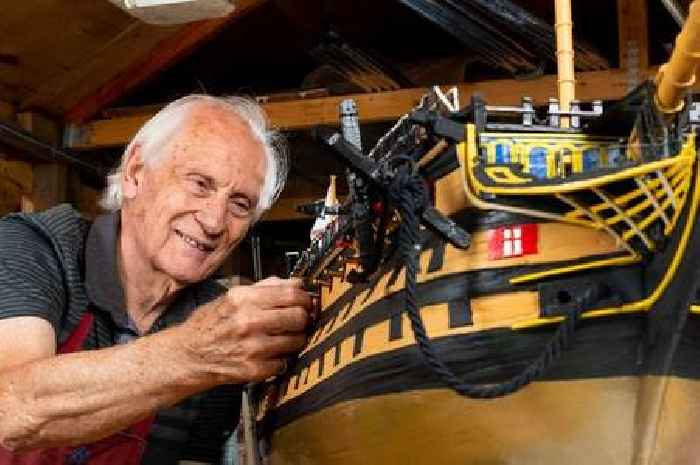 Retired sailor's 53-year quest to build HMS Victory model hits the rocks