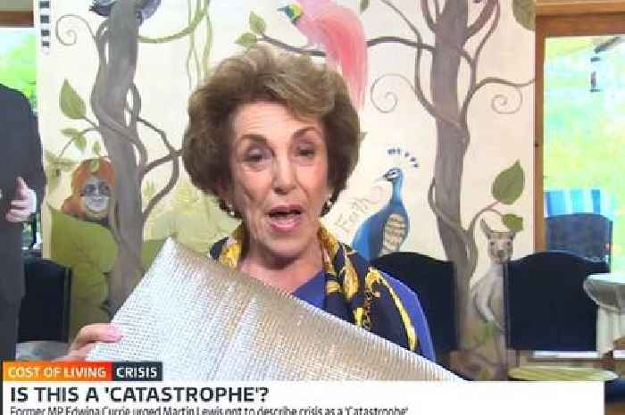 Expert's brutal swipe at Edwina Currie tin foil hack to lower your energy bills