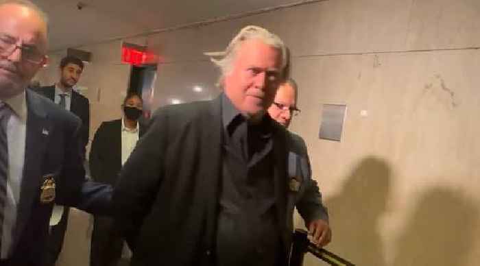 WATCH: Handcuffed Steve Bannon Gets Perp-Walked Inside Manhattan Courthouse