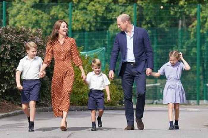 George, Charlotte and Louis pictured arriving at new school as Will and Kate drop off Cambridge “gang”