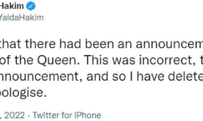 BBC journalist apologises for announcing Queen was dead