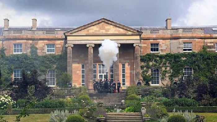 Bursts of gunfire and heartfelt tributes decorate Hillsborough Castle in Her Majesty’s honour