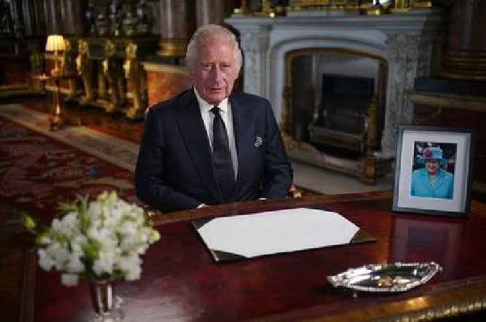 Every sweet tribute to The Queen on King Charles' desk explained as he gives first speech