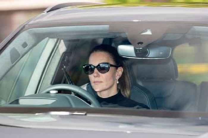 Kate Middleton looks sombre as she breaks cover after Queen's death