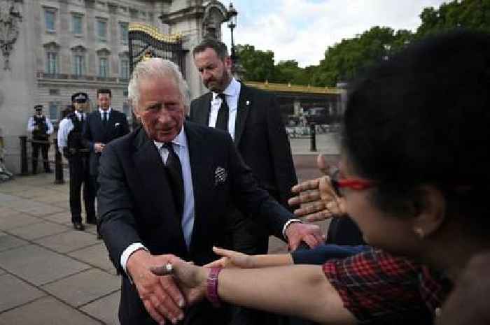 King Charles III shakes hands with emotional well wishers as returns to Buckingham Palace