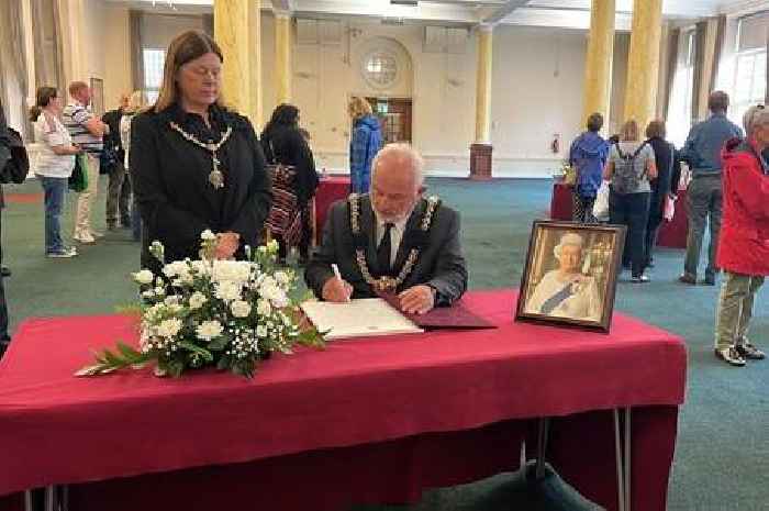 Everywhere in Wales you can sign a book of condolences and leave flowers for Queen Elizabeth II