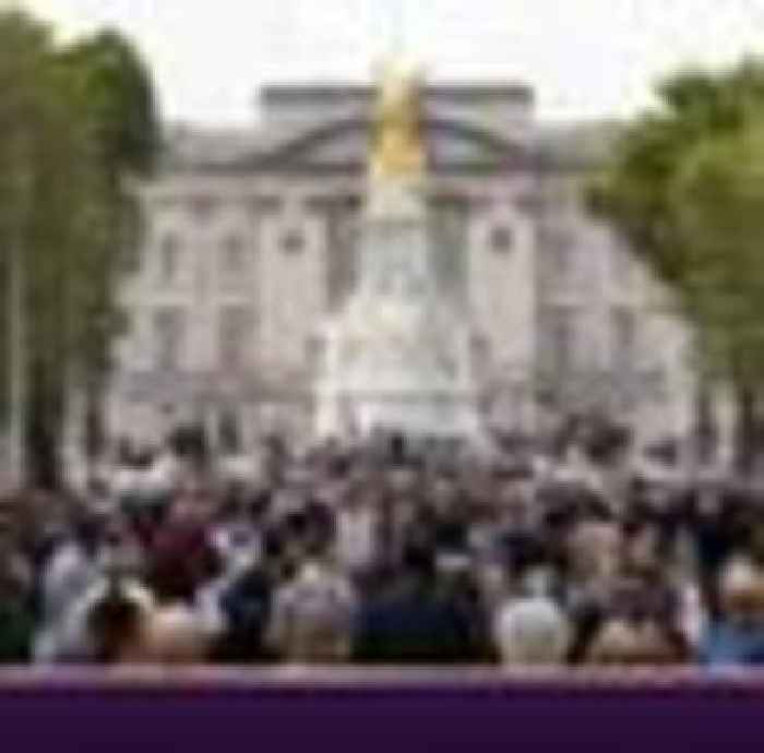 Thousands gather at Buckingham Palace to honour Queen - as lucky few greeted by new King