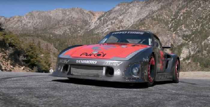 Jay Leno and Reggie Watts Take a Closer Look at Bisimoto's Electric Porsche 935