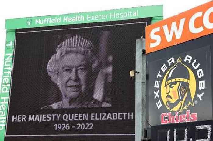 Thousands honour Queen at sport events in England but all Welsh rugby and football was cancelled