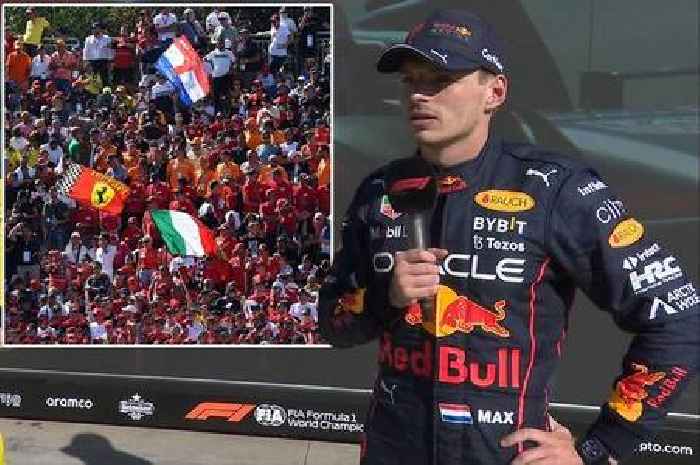 Italian F1 fans show their disgust as Max Verstappen is booed after safety car finish