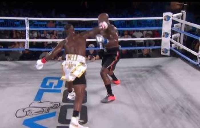 NFL star knocks out opponent in boxing debut - but isn't declared the winner