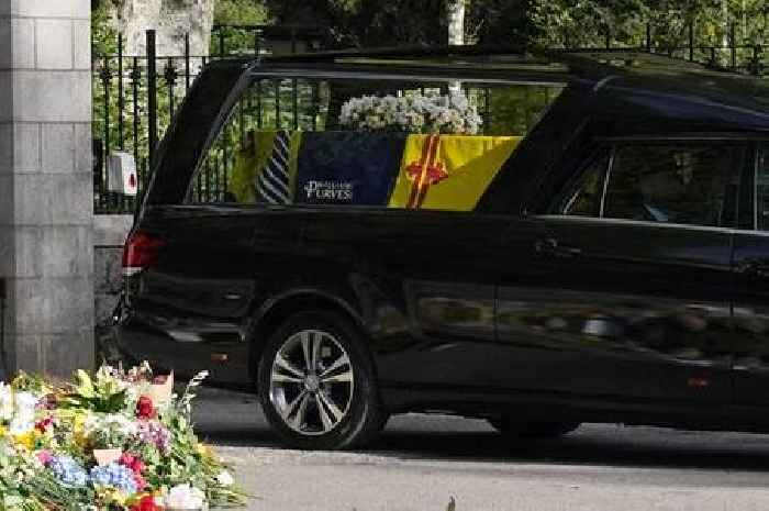 Queen's coffin seen for first time as she begins her journey from Balmoral to London