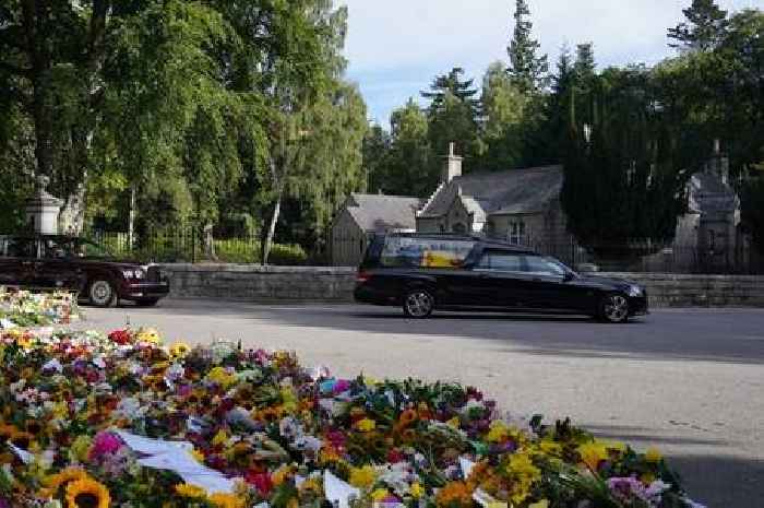 Queen's funeral cortege seen for first time as hearse leaves Balmoral