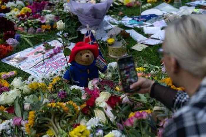 Crowds asked to stop leaving Paddington Bears and marmalade sandwich as tributes for The Queen