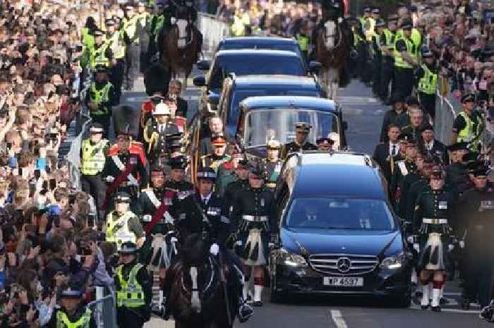 Streets of Edinburgh fall silent as Queen's coffin driven from official Scottish residence for final time
