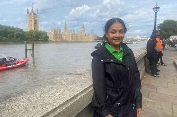 First person arrives to see the Queen's lying in state - two days early