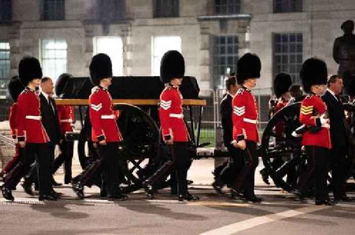 Queen's coffin procession rehearsal takes place in early hours in central London