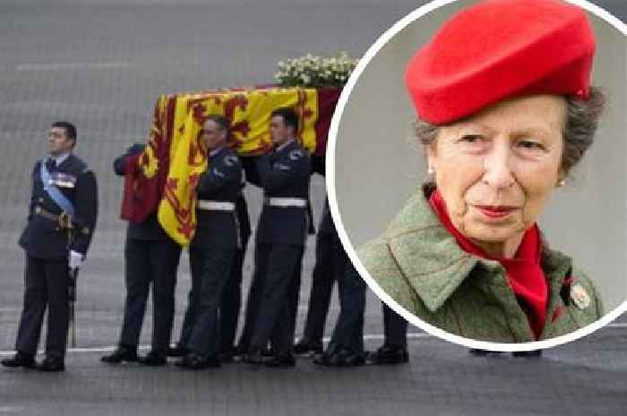 Princess Anne says it's been 'an honour and a privilege' to accompany Queen on final journey