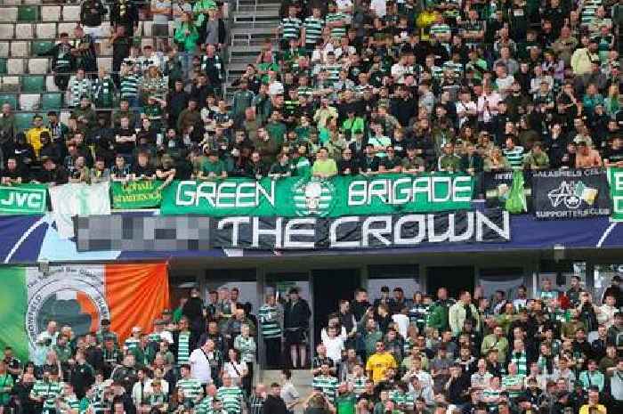 Celtic fans' 'f*** the crown' banner spotted in away end at Champions League game