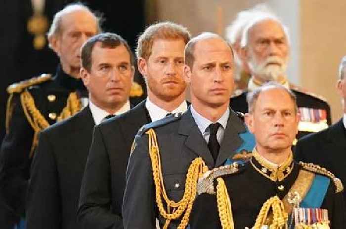 Heartbroken royal fans have same fear for Prince Harry and William as they walk behind Queen coffin
