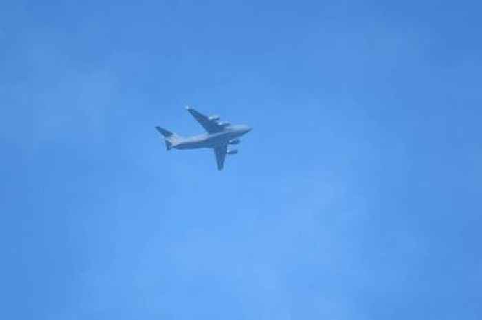 Burton man captures moment Queen's plane flies over the town