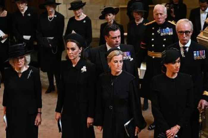 Sophie Wessex’s peacemaking gesture to Meghan Markle as they paid respects to Queen