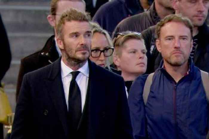 David Beckham pays respects to Queen after 12-hour wait to reach Westminster Hall