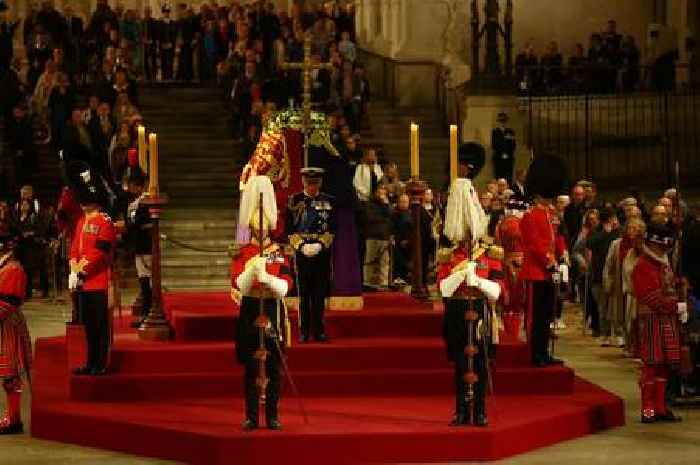 Queen's children take part in moving vigil around her coffin in London