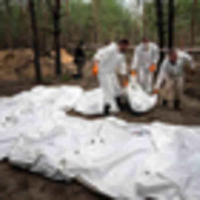 Russia Ukraine war: 'War crimes' - Mass grave site contains torture victims, Zelenskyy says