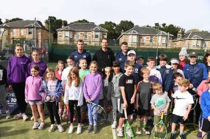 Andy Murray stuns Rutherglen Tennis Club kids as he drops in for surprise visit