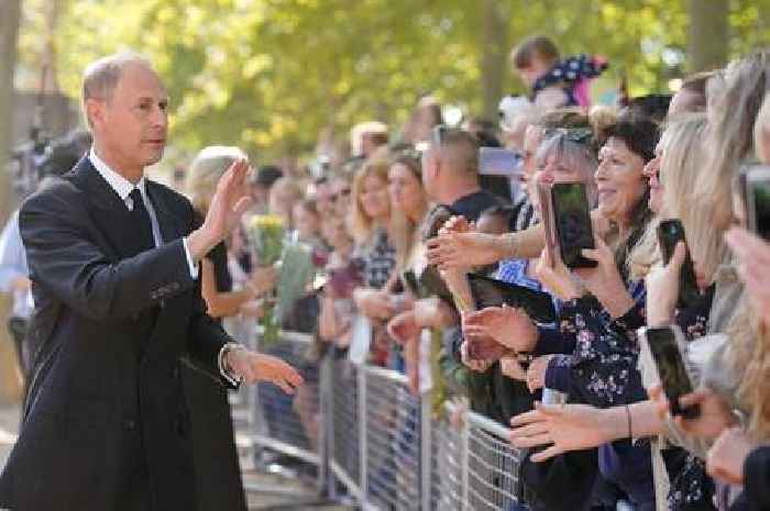 Prince Edward praised after explaining why he didn't shake hands with mourners