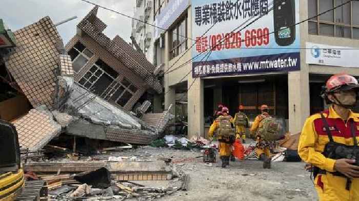 Strong Earthquake In Taiwan Traps People, Derails Train
