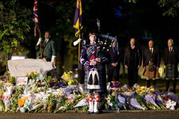 Scots fall silent in memory of the Queen ahead of funeral in London tomorrow