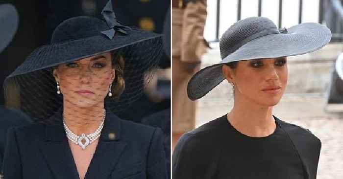 Kate Middleton & Meghan Markle Wear Queen Elizabeth II's Jewelry To Funeral In A Loving Tribute To Her Majesty