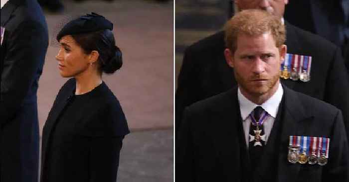 Meghan Markle 'Consoling' Distressed Prince Harry In His 'Grief' At Queen Elizabeth II's Funeral: Body Language Pro