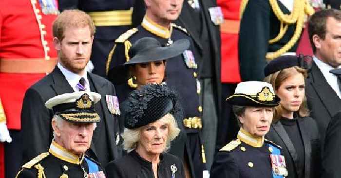 Meghan Markle & Prince Harry Exchange Tense Words During Queen Elizabeth's Funeral