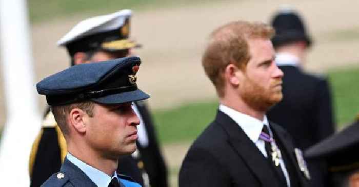 Prince Harry & Prince William Put On United Front As They Walk Side By Side At Queen Elizabeth's Funeral