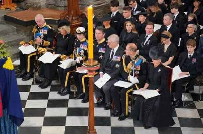 Why Prince Harry and Prince Andrew did not wear military uniform for Queen's funeral